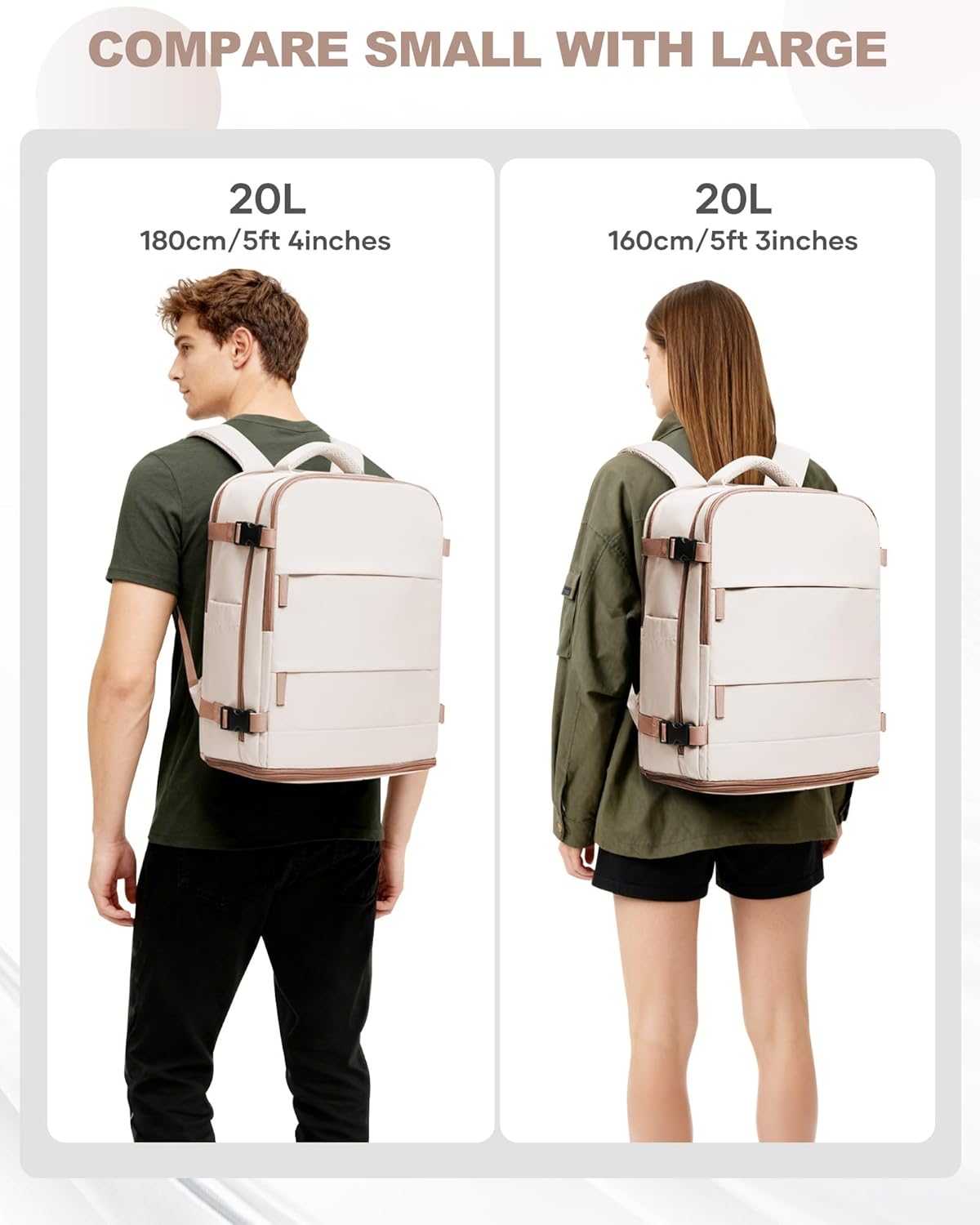 coowoz Backpack Backpacks Backpack 20L Travel Carry On for Women Man Gym with Laptop Compartment Mochila de Viaje