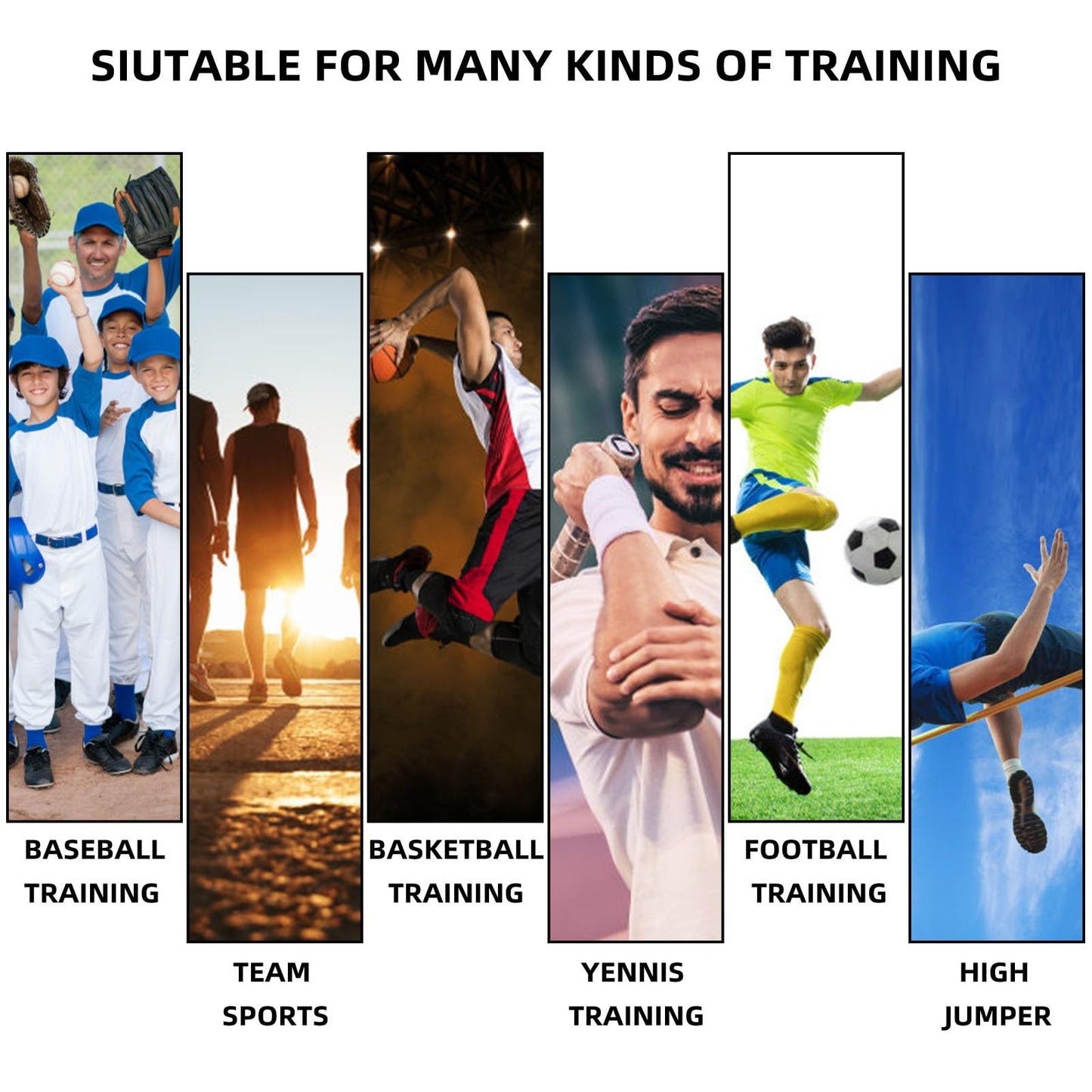 OYINDIZ Speed Training Equipment, Resistance Band 80lb Multi-Sport Exercise Set with Handles Help to Improve Focus Explosive Agility Power Suit for Vertical Jumping Baseball Running Football