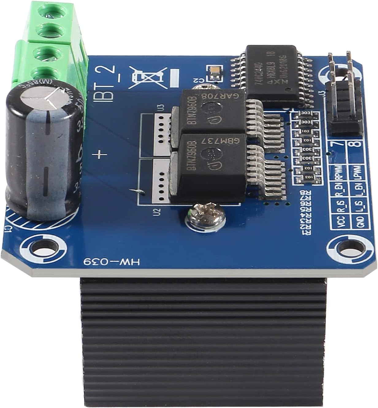 Shutao 4PCS BTS7960 43A H-bridge Double High Power Motor Driver Module/Diy Smart Car Current Diagnostic