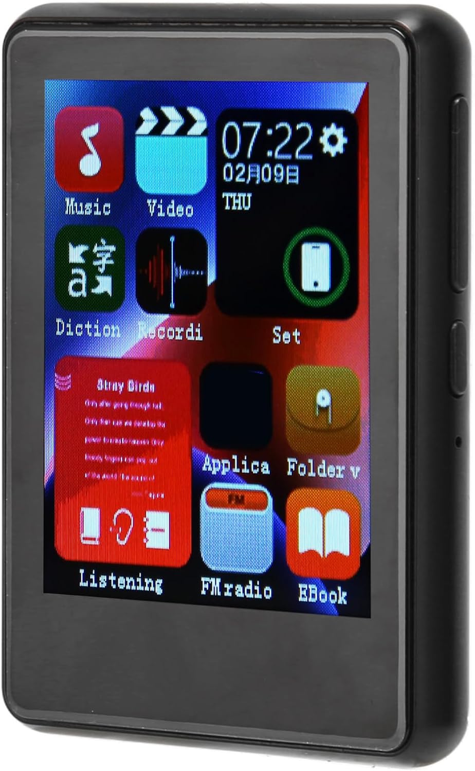 SUNGOOYUE MP3 5.0 2.4 Inch SABRE9018Q2C MP3 4GB 256GB Player, Bluetooth with Full Touch Screen, ESS DAC Decoder