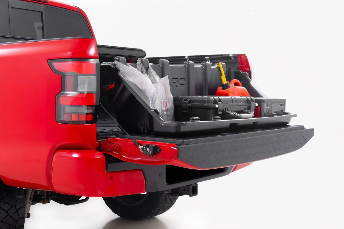 Rough Country Easy Access Truck Bed Cargo Storage Box | Mid-Size 52.5" - 10203, Black