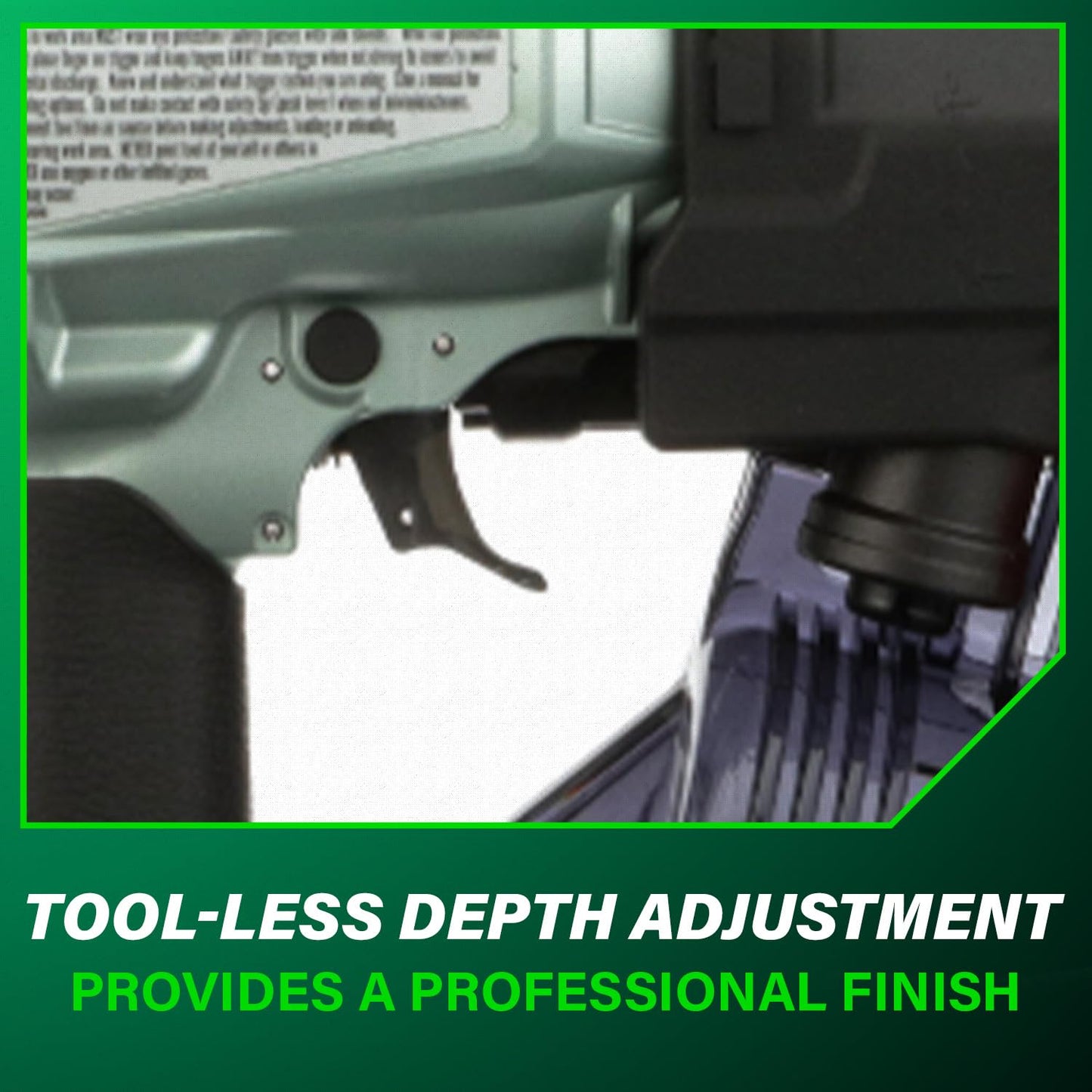 Metabo HPT Siding/Light Framing Coil Nailer, Pro-Preferred Pneumatic Power Nailers for Versatile Siding and Framing Tasks, Tool For 16° Wire 1-3/4"-3" and 15° Plastic to 1-3/4" - 2/14" Nails, NV75A5