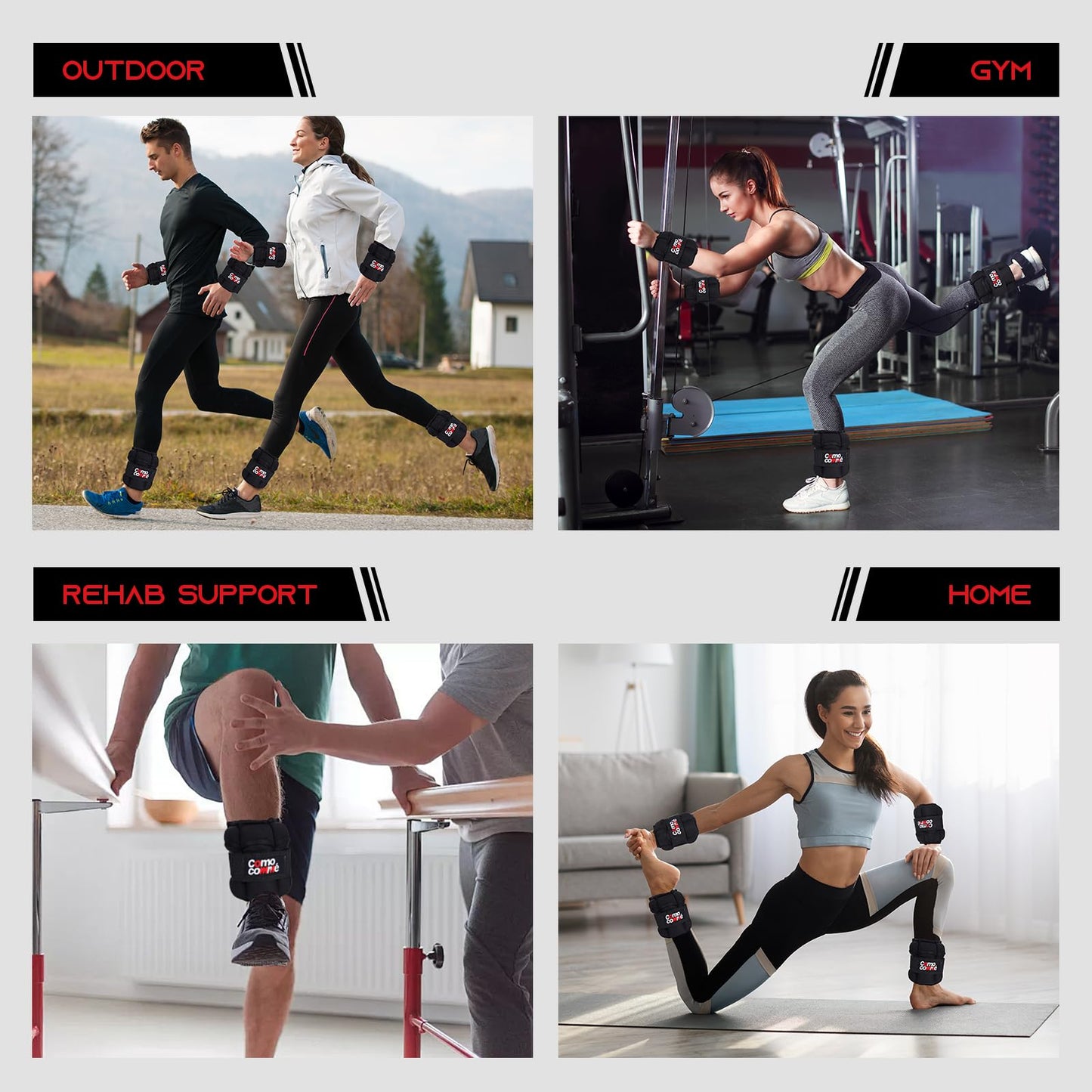 Adjustable Ankle Weights, 5lb 1 Pair Black Strength Training Wrist Leg Arm Weights for Women, Kids and Men, Weighted Ankle Weight Set with Removable Sandbags for for Gym, Fitness Workout, Running, Lifting