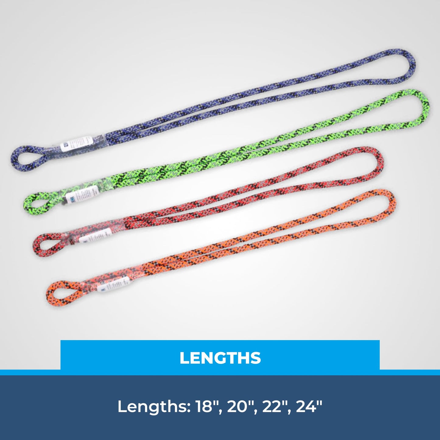 Rock-N-Rescue 8mm Sewn Prusik Loop – Precision-Stitched Rope Loop for Arborist Rigging, Climbing, and Rescue – 10,000lbf Prusik Cord for Tree Work, Saddle Hunting, and Rigging Systems - Red 18”