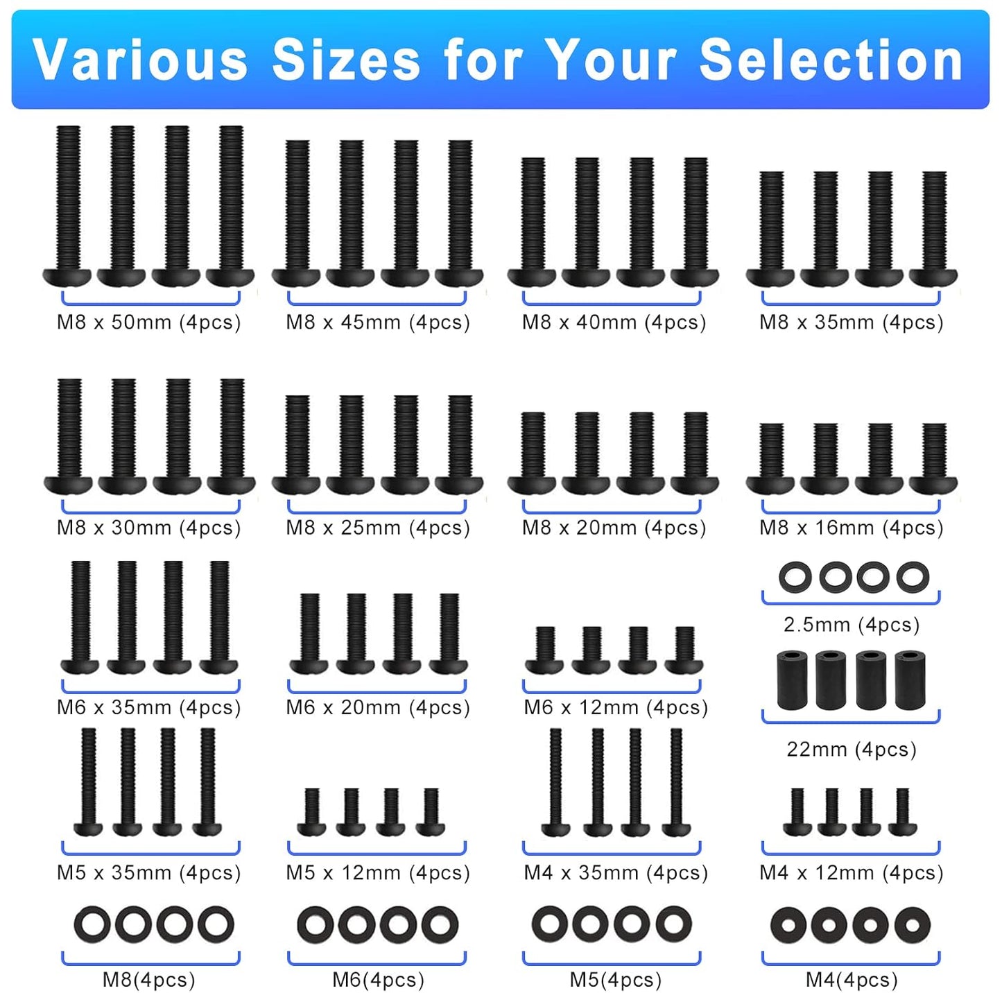 Maozhren M4, M5, M6, M8 Universal TV Mount Kit for Onn, Sony, Westinghouse, Philips, Toshiba, Insignia - Includes TV