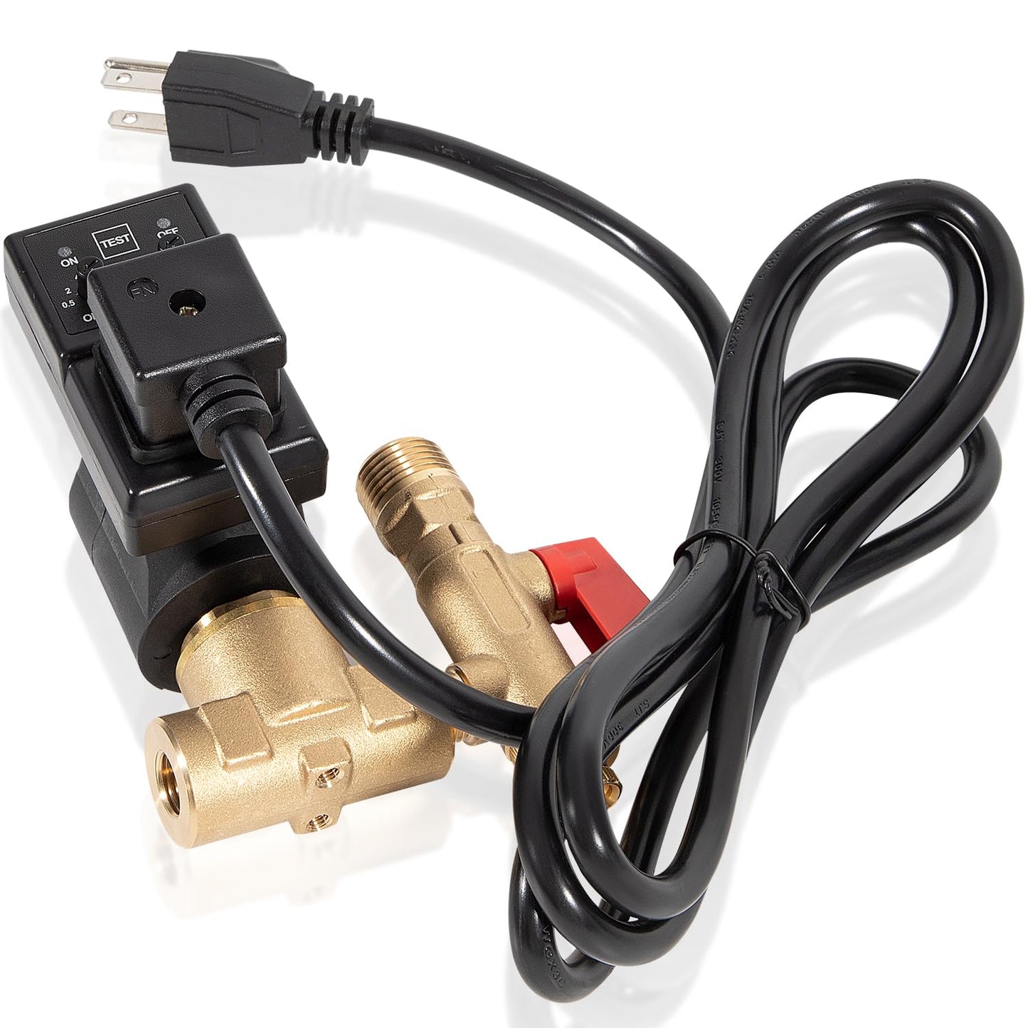 Replacement for Edv200 Automatic Electronic Drain Valve Removes Condensed Water And Oil From The Air Receiver Tank 1/4 NPT 110/120v 7/16" ORF