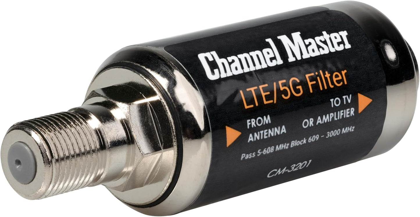 Channel Master LTE/5G 4G, 5G Filter Reduces Pixelation & Signal Issues from LTE, Interference, Indoor/Outdoor Use