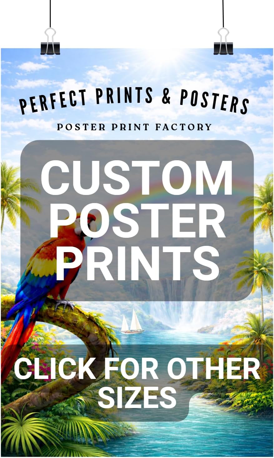 Poster Print Factory Custom Photo Poster - Upload Your Image for Personalized Wall Art | 20 x 30 Size, Glossy, Matte, or Satin Finish