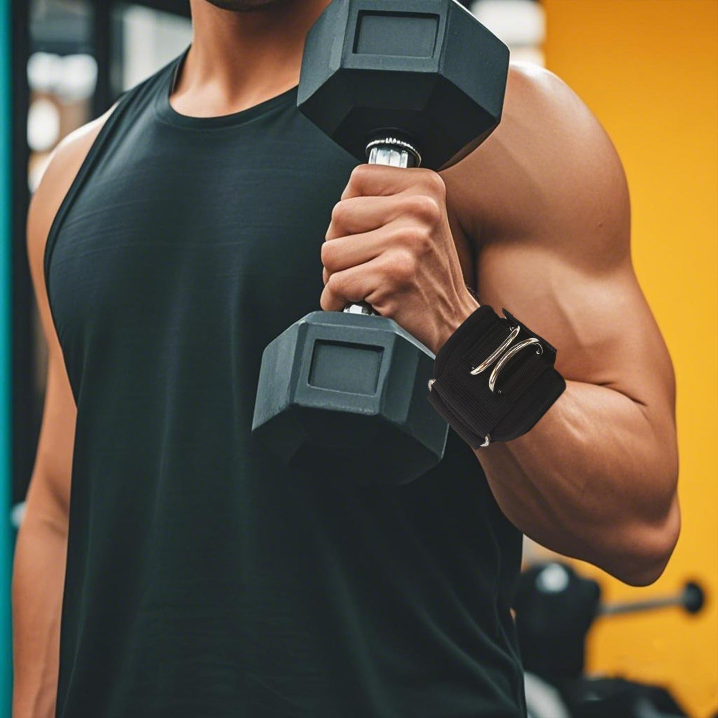Weight Lifting Straps,Lifting Wrist Straps,Weight Straps,With D-Rings,Wrist Wraps for Weightlifting,for Men and Women for Cable Machines,Deadlifts,Snatches,Pull-Ups