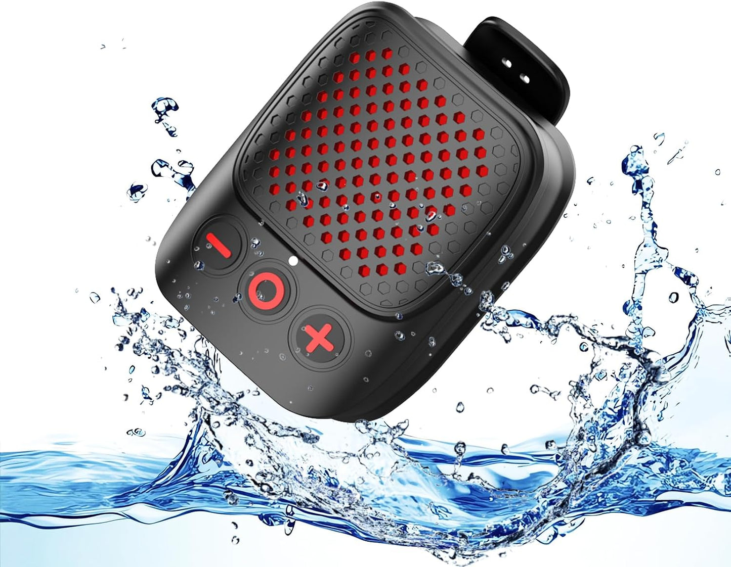 Jierben Playtime,IPX5 Wearable Bluetooth Speaker, Clip-On Mini Portable Speakers All Day Waterproof, Built-in Mic