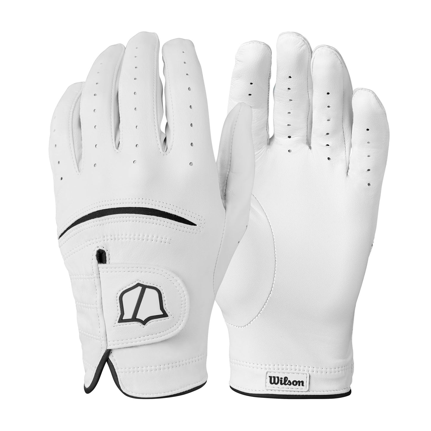WILSON Staff Model Golf Glove - Men's Right Hand, White/Black, Medium