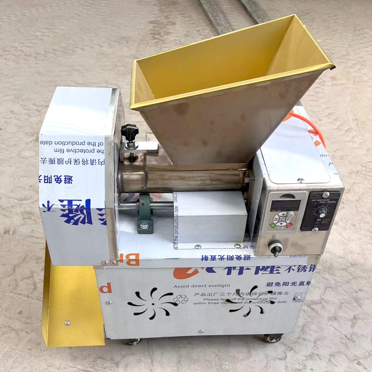 Koalalko Electric Automatic Dough Cutter Machine, 400W, 110V, Stainless Steel, 3 Sizes Molds, 25mm-40mm, 0-500g Adjustable Weight, Suitable for Food Processing Plants, Restaurants, Bakeries