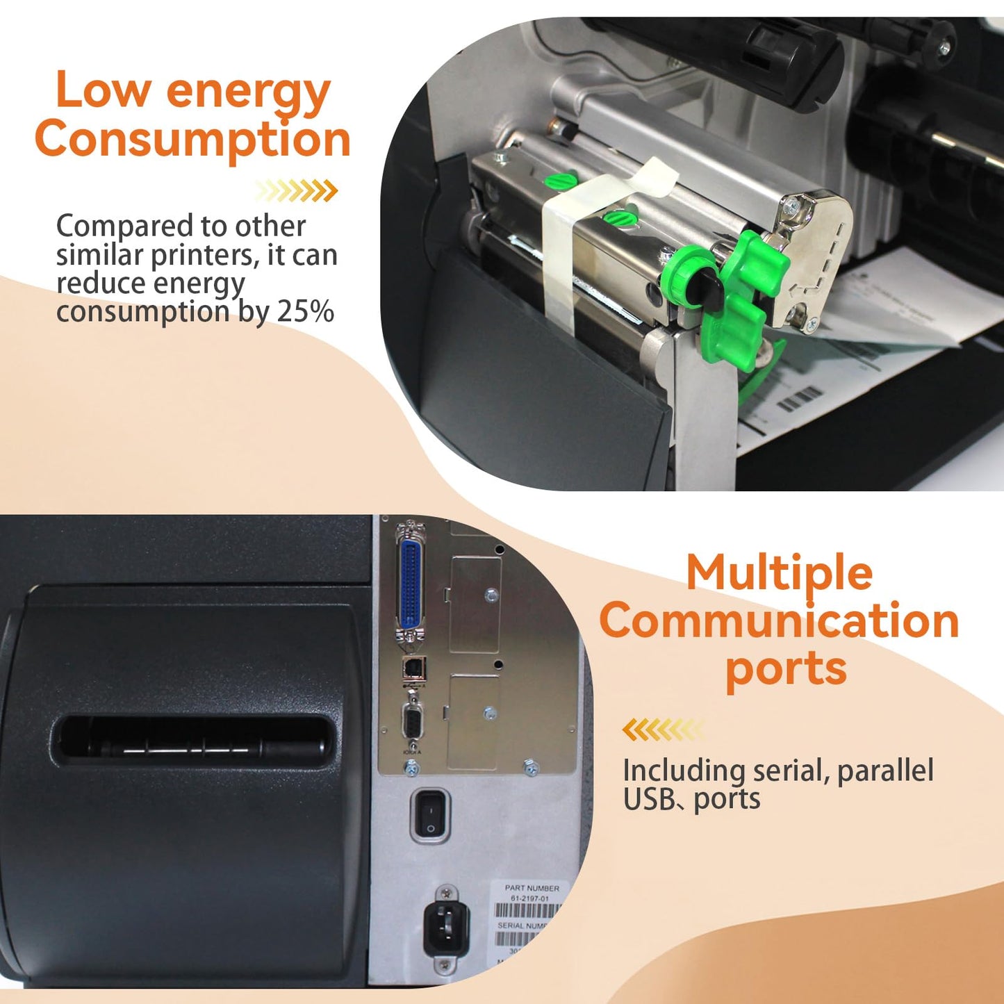 GETPARTS I13-07-4Y00N007 Datamax O'Neil I-Class I-4310E Mark II 300DPI Thermal Industrial Barcode Printer 4.10 Inch Print Width | USB 2.0 + Serial Ports RS232 + Parallel Port |