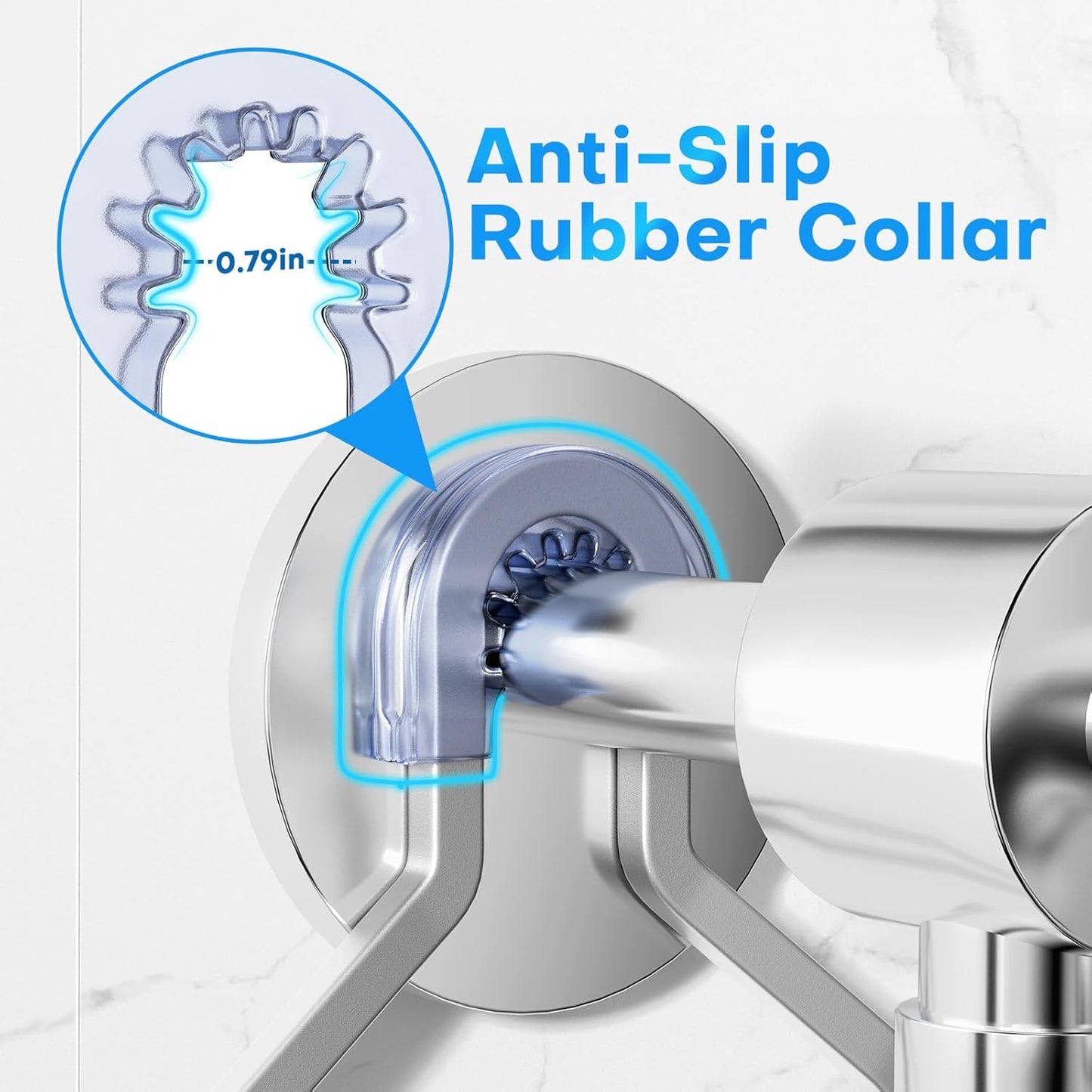 Sewulidon Aluminum Alloy Shower Caddy - Rustproof Hanging Organizer with Adjustable Height & Hooks