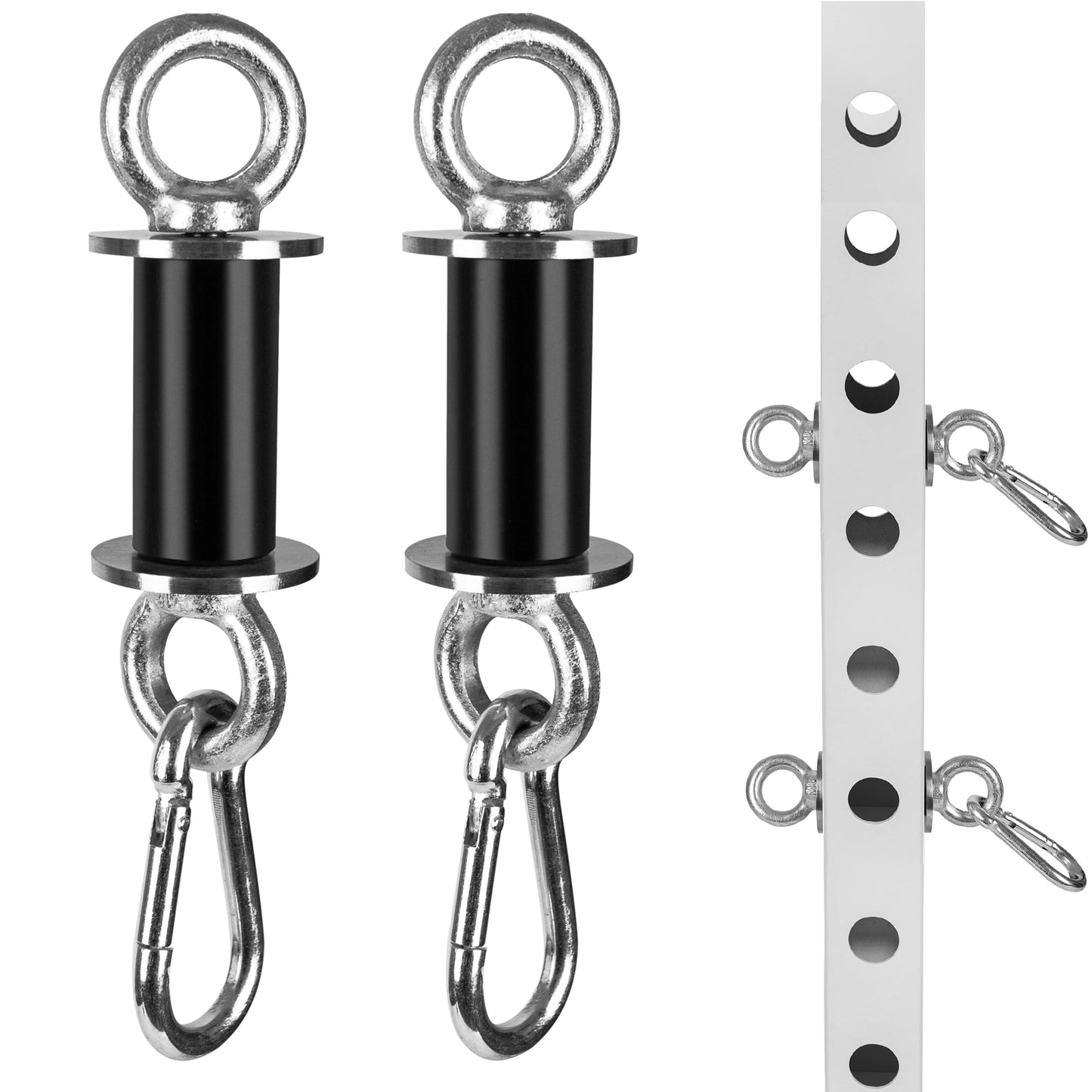 YZZHAJ Power Rack Attachments with Quick Connect Buckles, O-Ring Attachment for Squat Rack, Band Pegs Resistance Band Hooks Fits 2" x 2" Power Rack with 1" Hole