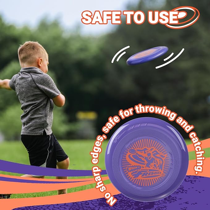 Wham-O Frisbee Go Flying Disc, 9 Inch Lightweight Sports Disc for Beginners Outdoor Beach Backyard Lawn Park Camping Family Activity Game - 70g