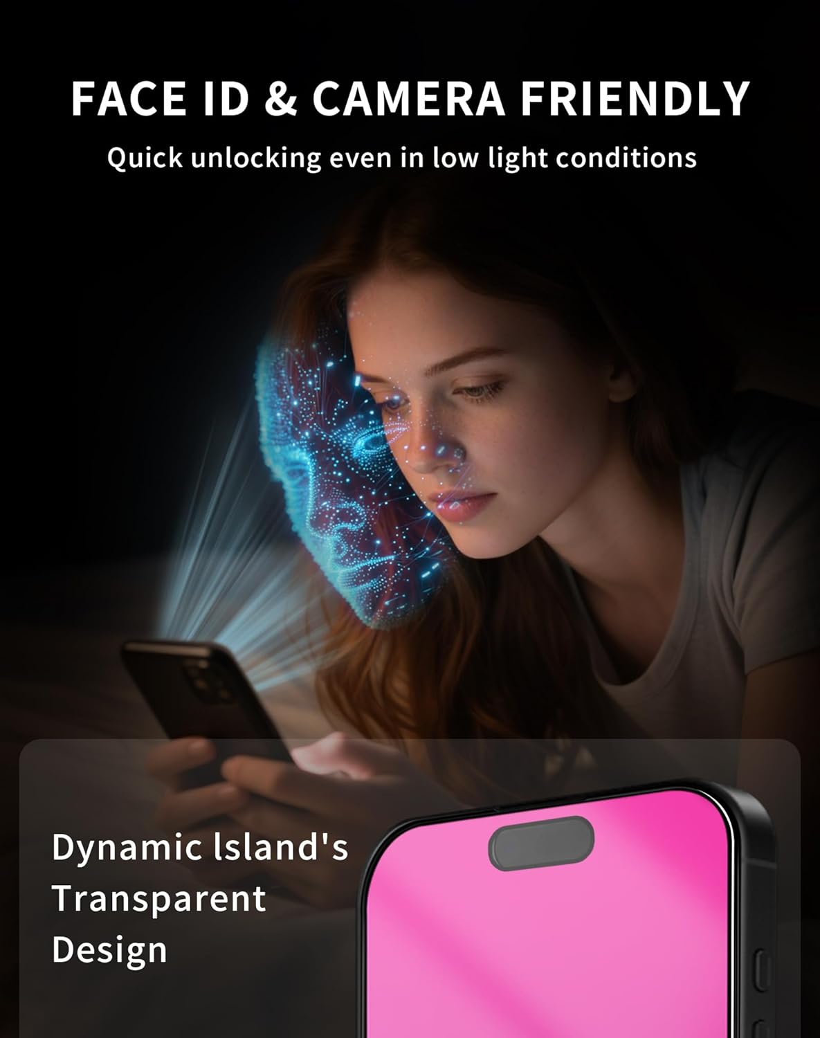 17 [2 Pack] 9H [6.9inch] Privacy Screen Protector for iPhone Pro Max Tempered Glass Gradient Anti Spy Private Film
