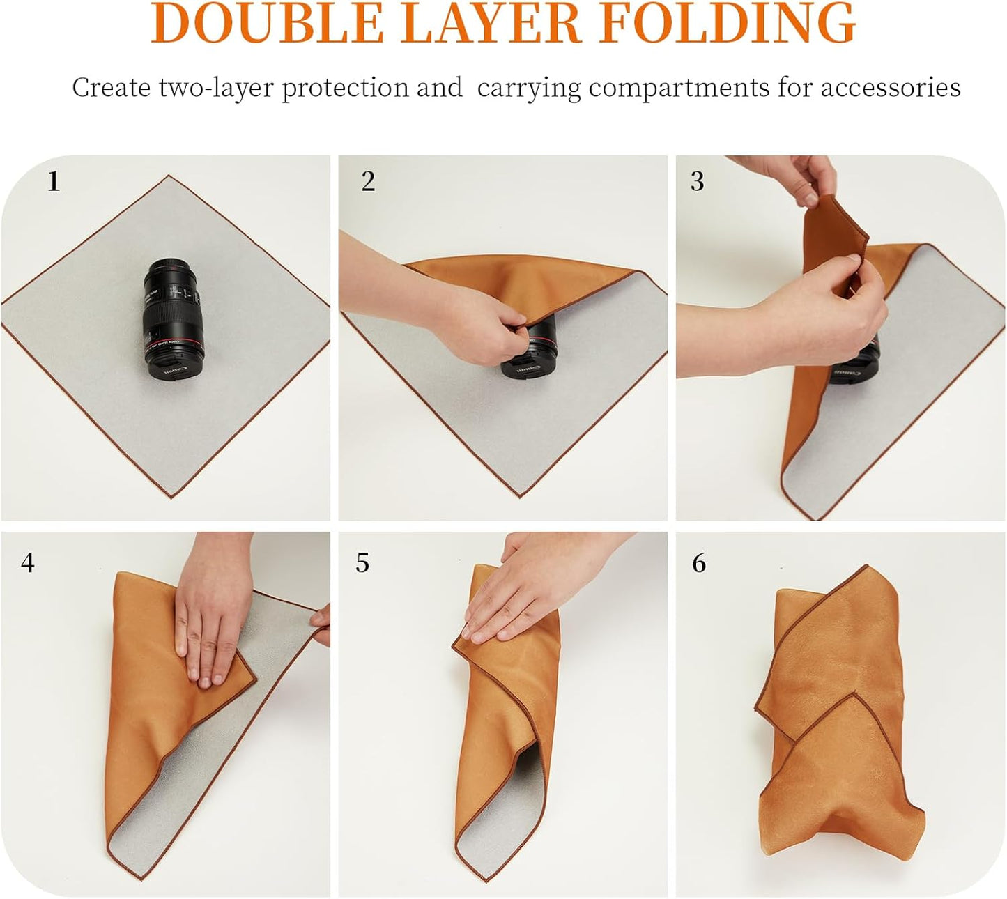 17.7''*17.7'' Camera Protective Wrap, Lens Protector, Magic Self-Adhesive Cloth for DSLR/Camera Lens/Phone/Accessories