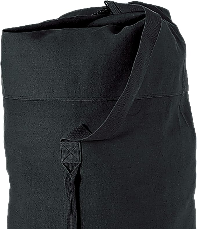 Champion Sports 22 Oz. Top Loading XLarge Canvas Duffel Bag with Strap and Carry Handle