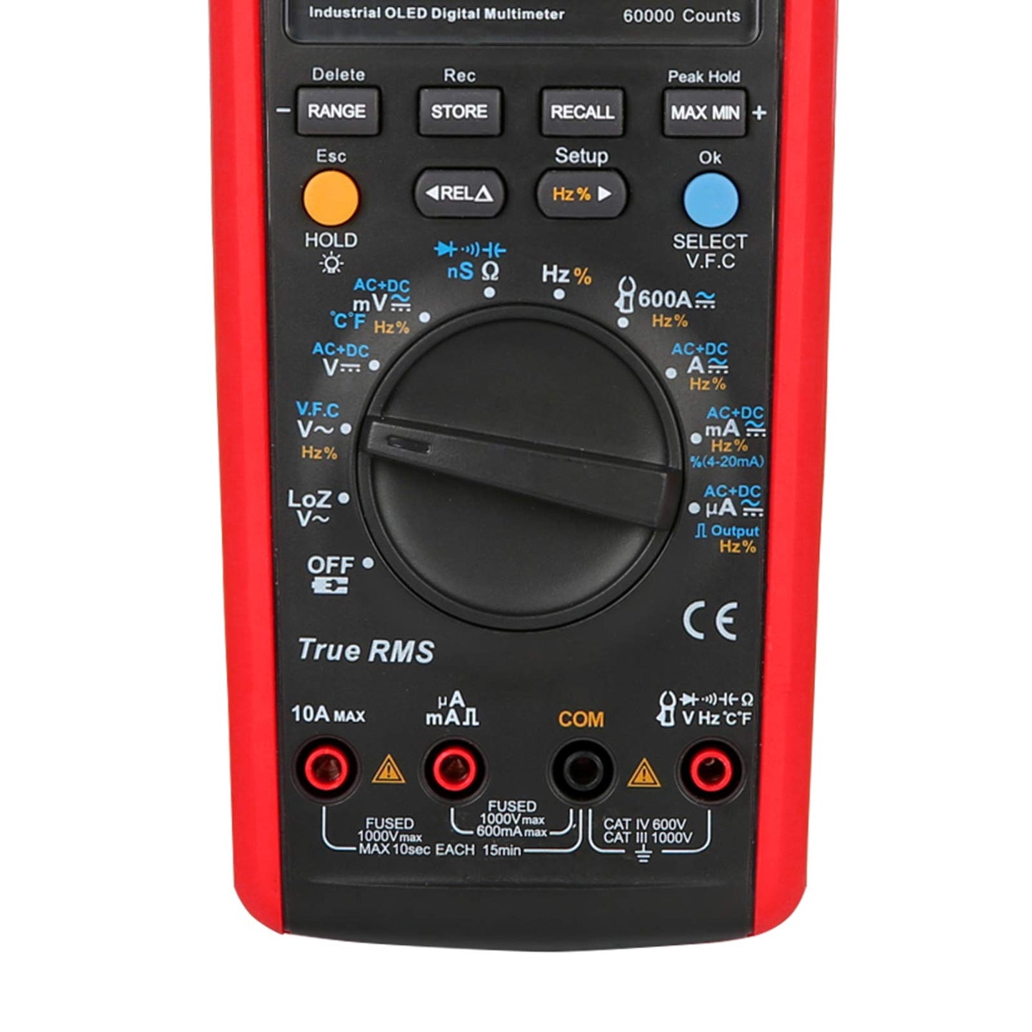UNI-T Industrial Digital Multimeter UT171C, True RMS 60,000 Counts Square Wave Output LOZ (ACV) Data Storage AC DC Volt Current Ohm Admittance Capacitance Frequency Temperature Diode Continuity NCV