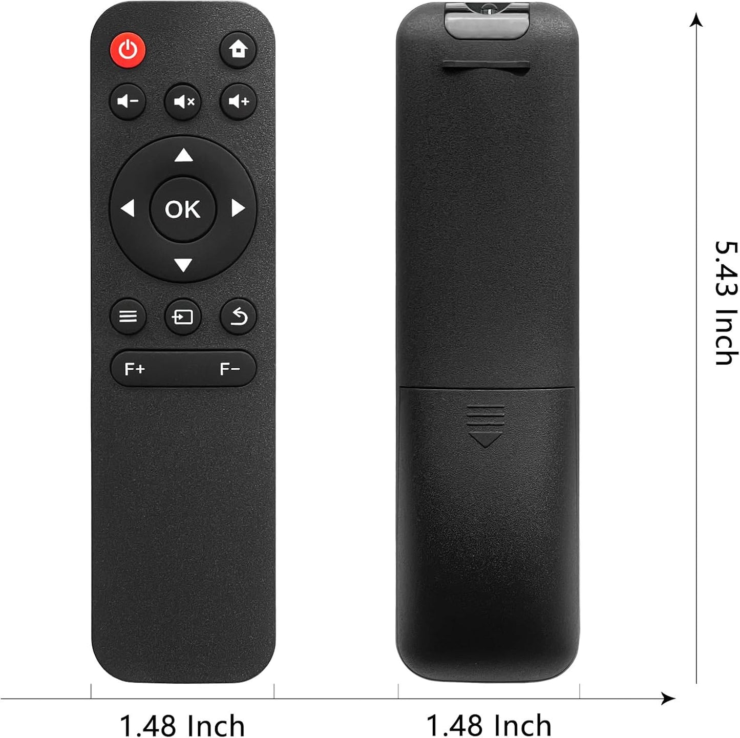 AWO X3 1080P Replacement Remote Control Compatible for XuanPad Full HD Portable Mini Movie Projector