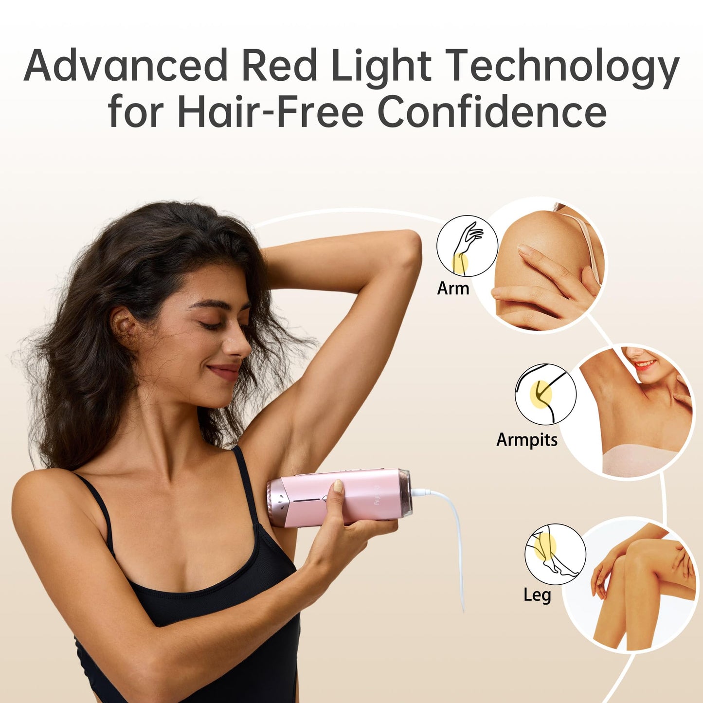 Amifiy Ice Cooling IPL Home Use Hair Removal Device, Laser Hair Removal Machine Painless Epilator for Women Men, 3 Energy Levels & 2 Modes, Face Body Use with Razor & Glasses