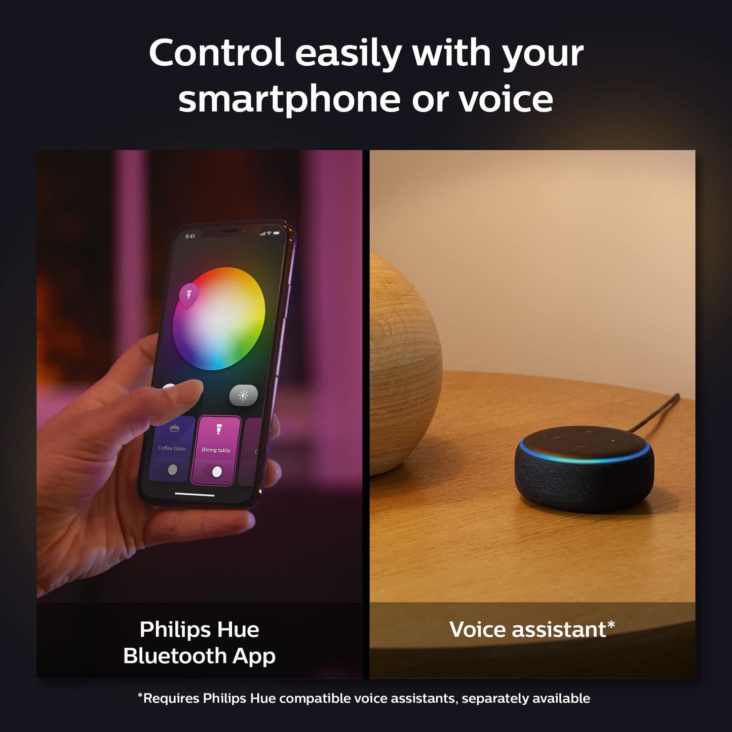 Philips Hue Infuse Medium Ceiling Lamp, Black - White and Color Ambiance Color-Changing Smart LED Light - 1 Pack - Control with Hue App - Compatible with Alexa, Google Assistant, and Apple Homekit