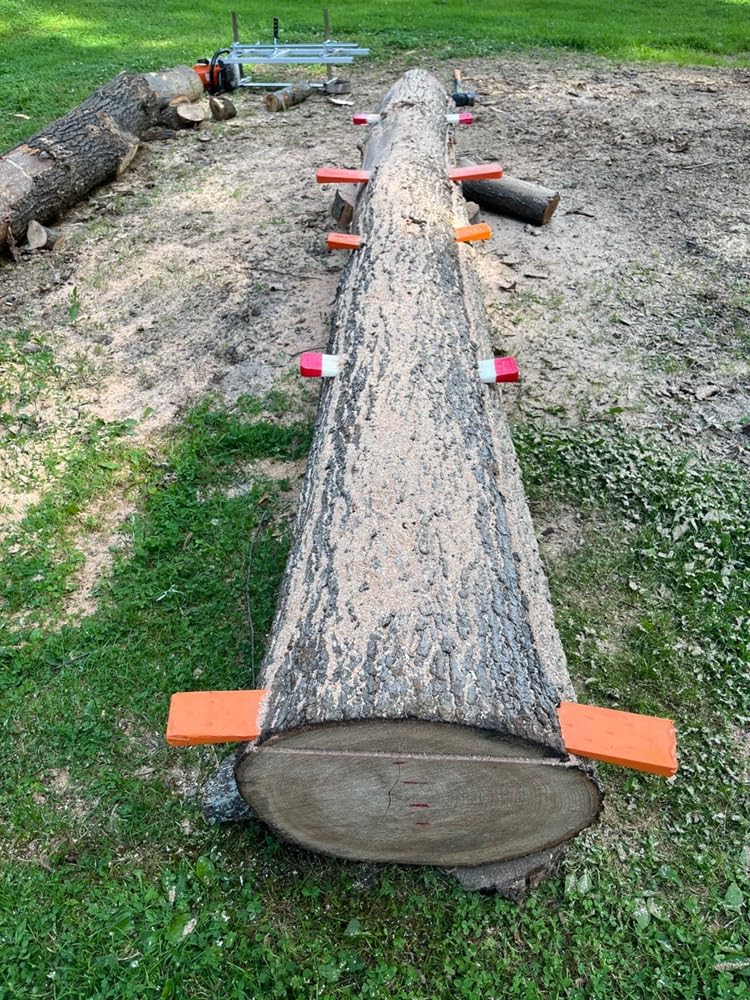 Portable Chainsaw Mill 36 Inches Planking Milling Bar Size 14 Inches to 36 Inches,with 9Ft Rail Mill Guide System