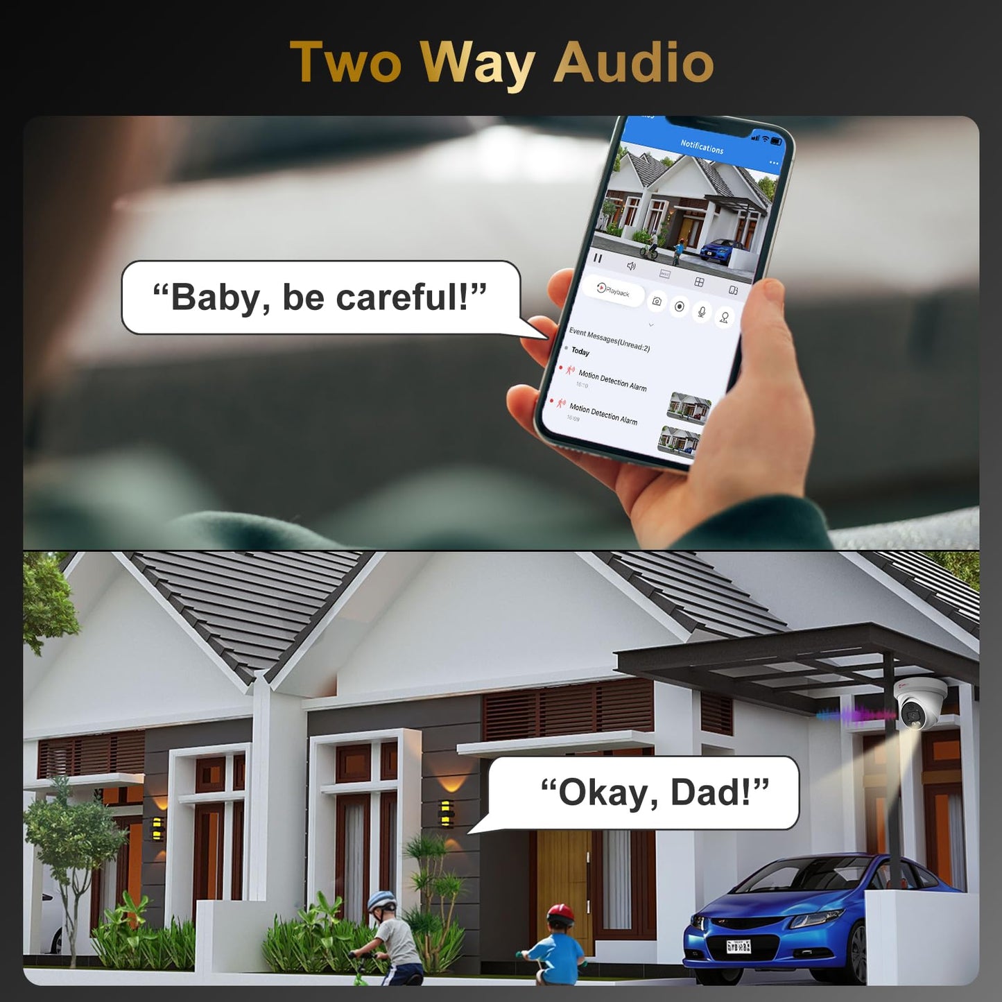 Anpviz 16CH 4K PoE Security Camera System with Two Way Audio, 16PCS 8MP Wired IP Turret Cameras Outdoor, Human Vehicle Detection,12MP PoE NVR with 4TB HDD for 24/7 Recording, for Business Home, NDAA