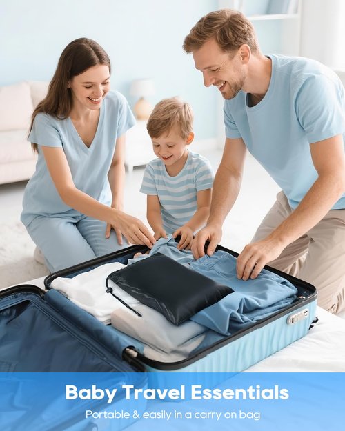 ANYSWEET Toddler Airplane Bed, Portable Airplane Seat Extender Travel Bed for Kids, Soft Baby Plane Travel Essentials for Flying, Toddlers Long Flight Must Haves Footrest