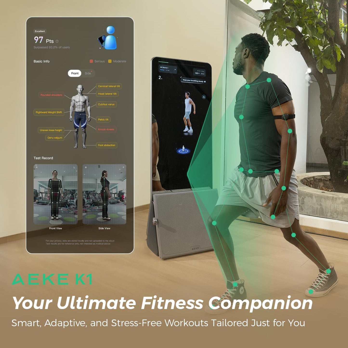 AEKE K1 Smart Home Gym System+Yoga Mat