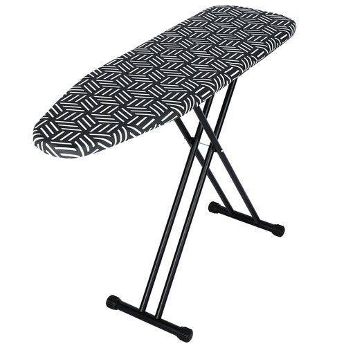 caius Ironing Board, Compact and Space Saver Full Size Ironing Board, Extra Wide Ironing Area with Extra Thick Heavy Duty Padded Cover, Stable Structure, Easy to Fold