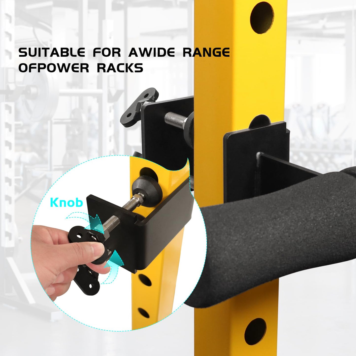 Nordic Hamstring Curl Squat Rack Attachment: Leg & Ab Workout for Power Rack Nordic Hamstring Curl, Sit-ups, Bulgarian Split Squat for Home Gym