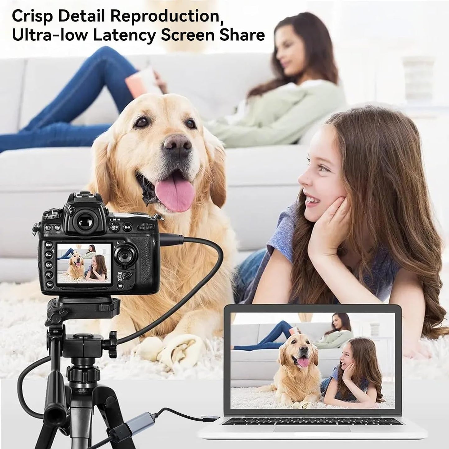 ELUTENG 4K 1080P Video Capture Card, HDMI to USB-A/USB-C Video Recording Card for Gaming, Video Streaming, Conference