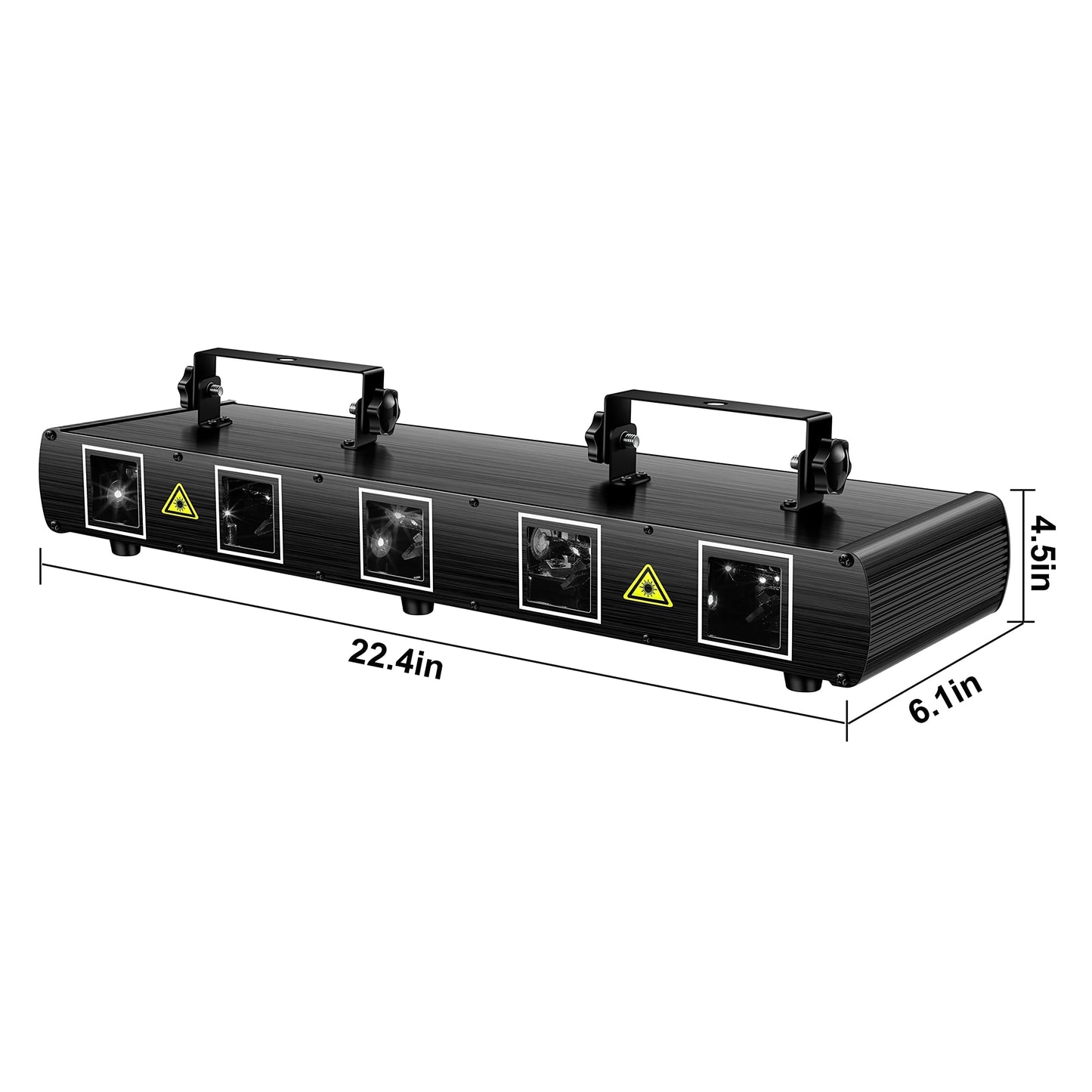 U`King DJ Laser Light, 5 Beam Effect Sound Activated DJ Party Lights RGBYC LED Laser Light Show with DMX Control for Disco Dancing Birthday Bar Stage Lighting
