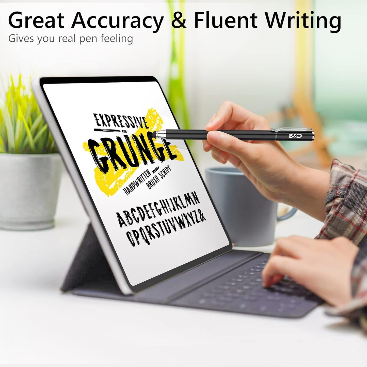 Bargains Depot (2 Pcs)[0.18-inch 5.5" Fine Tip ] Stylus Touch Screen Pens L Perfect for Drawing Writing Gaming
