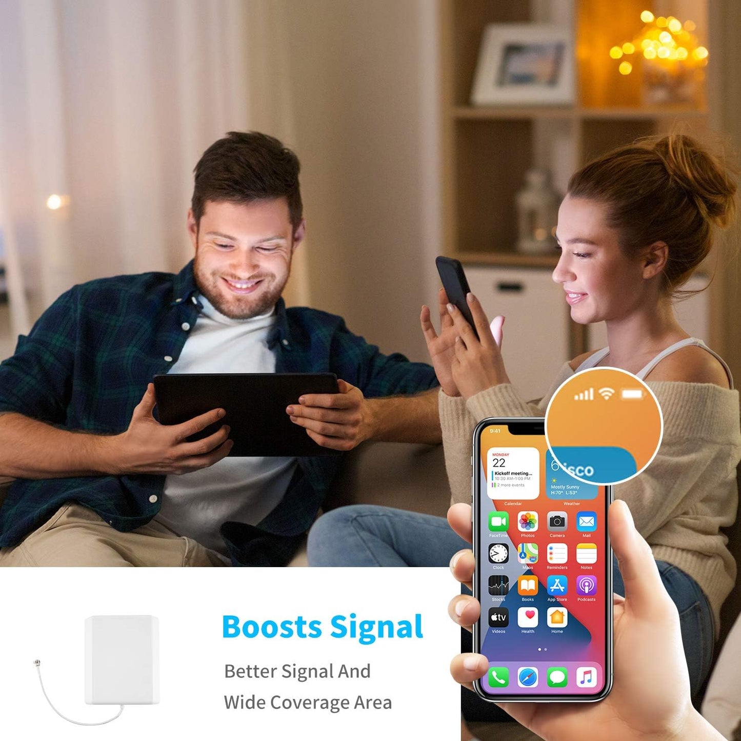 XRDS -RF 8dBi 698 2700 XRDS-RF Indoor Panel Antenna Wide Band Directional Internal Wall Mount Signal Booster WiFi