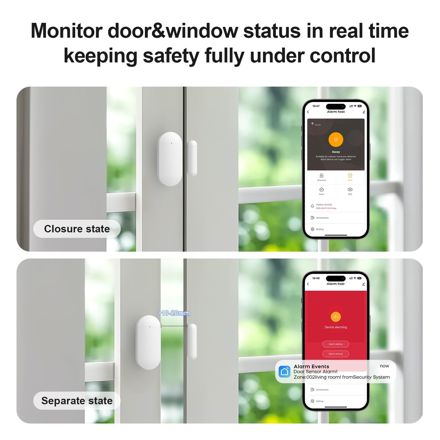 Alarm System for Home Security,24Pcs WiFi+GSM/4G No Monthly Fee Wireless Security System, Phone App Control,Real-Time Alert,Auto Alarm Dial,Compatible with Alexa & Google,No Monthly Fee