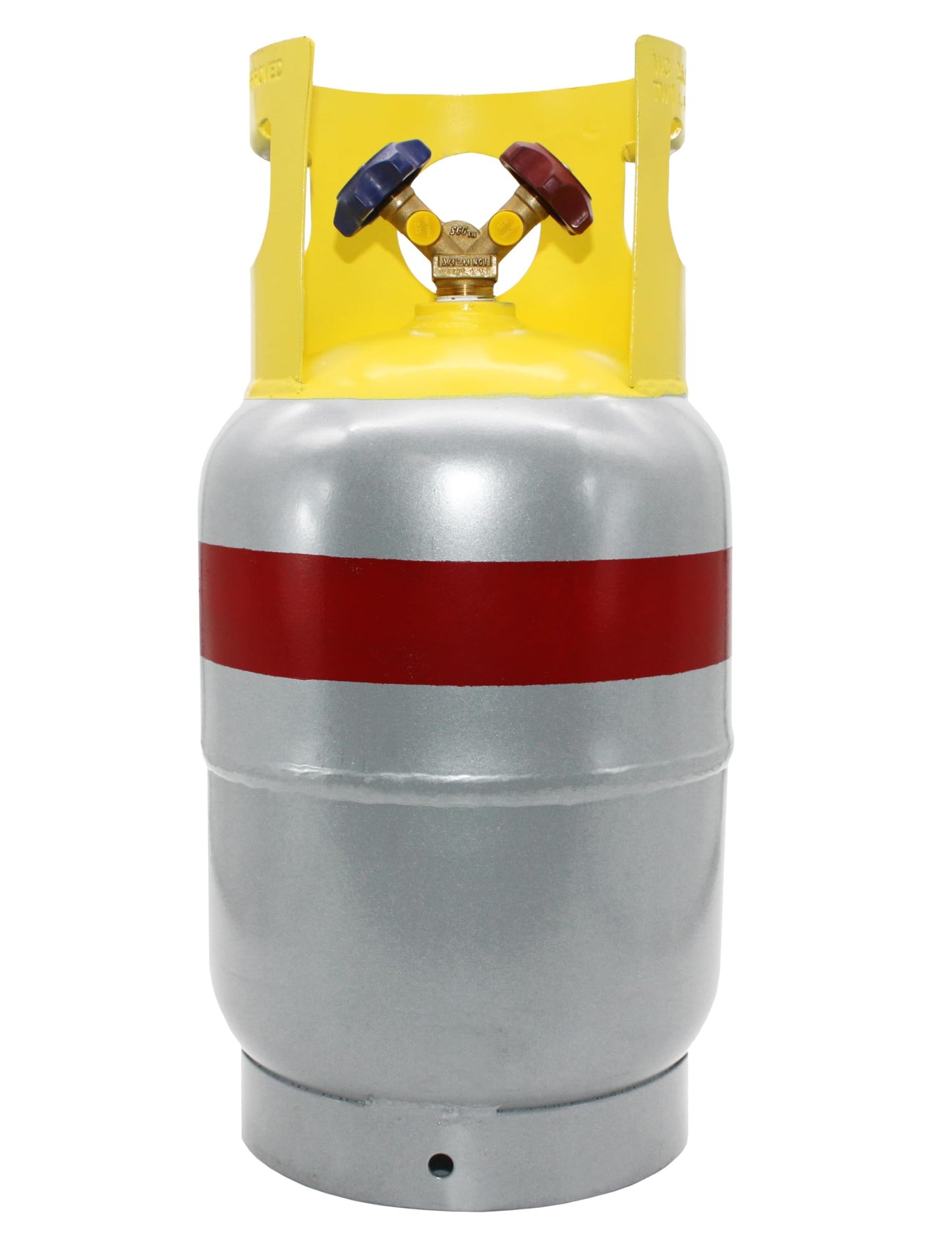 Flame King 30LB A2L Refrigerant Recovery Cylinder Tank, 400 PSI, Dual Y-Valve Liquid/Vapor, Heavy-Duty Steel, HVAC Recovery & Storage