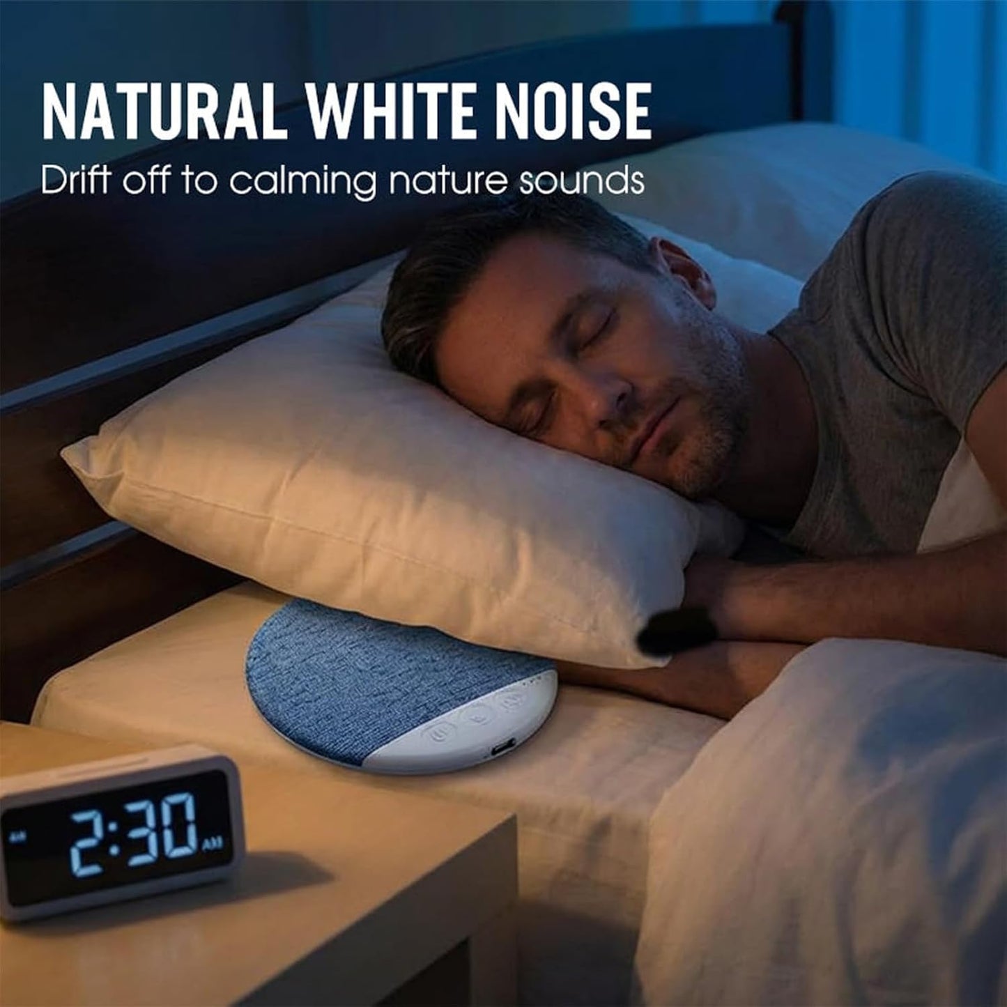 Siezrk Bluetooth Pillow Speaker, Ultra-Thin Bluetooth Sleep Aid Speaker with Timer, Private Sleep Headphones