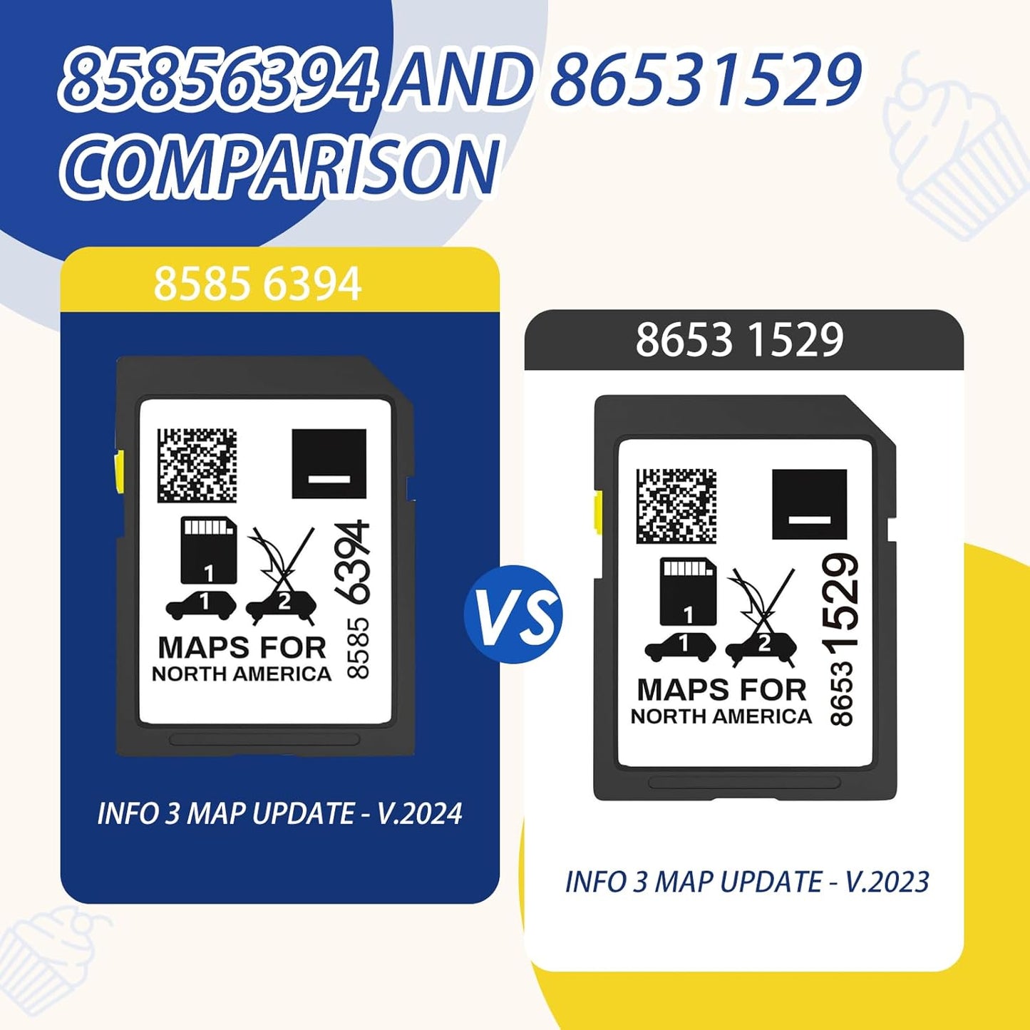 Thcbme 2025 Use,2024 85856394 Release GPS Navigation SD Card Compatible with GMC Chevry Cadilla Buick,Silverado