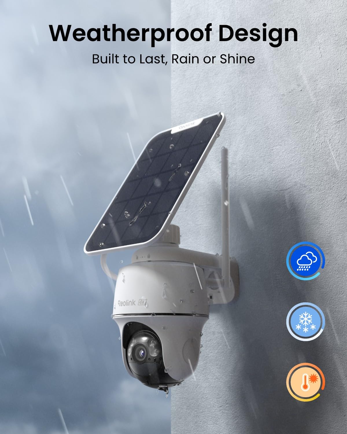 REOLINK First 4K Solar Security Cameras Wireless Outdoor, Argus PT Ultra+Solar Panel, 360° Pan Tilt Auto-Tracking, 8MP Color Night Vision, 2.4/5 GHz Wi-Fi 6, No Subscriptions, Home Hub Compatible
