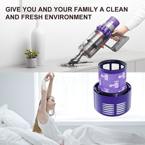 Dyson Vacuum Filter Replacement - Compatible with V10 Series | 4-Pack for Optimal Performance