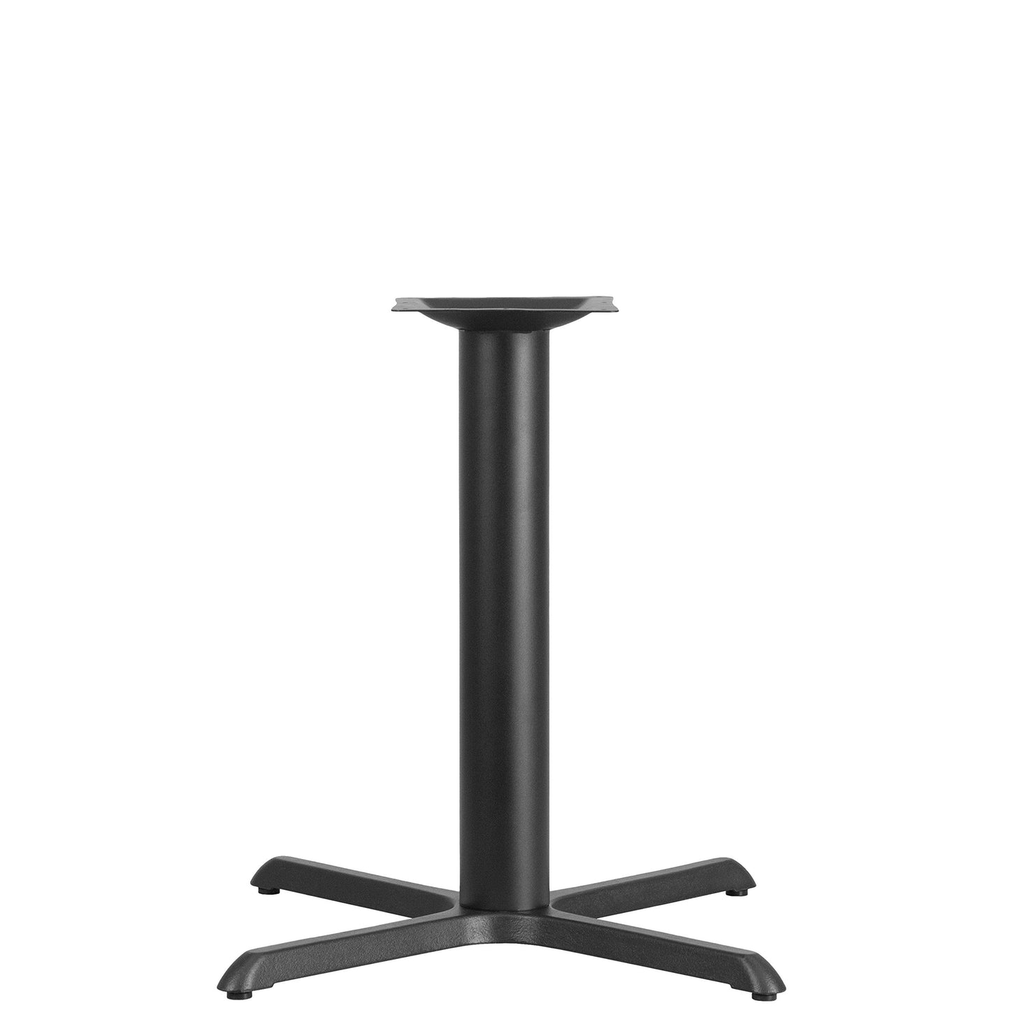 EMMA + OLIVER 33" x 33" Cast Iron Table X-Base with 4" Dia. Column