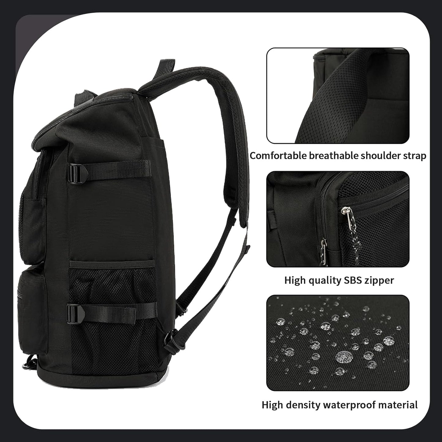 Generic backpack, 4 Solid color gym duffel bag wrestling bag,with shoe compartment, kinds of back method waterproof