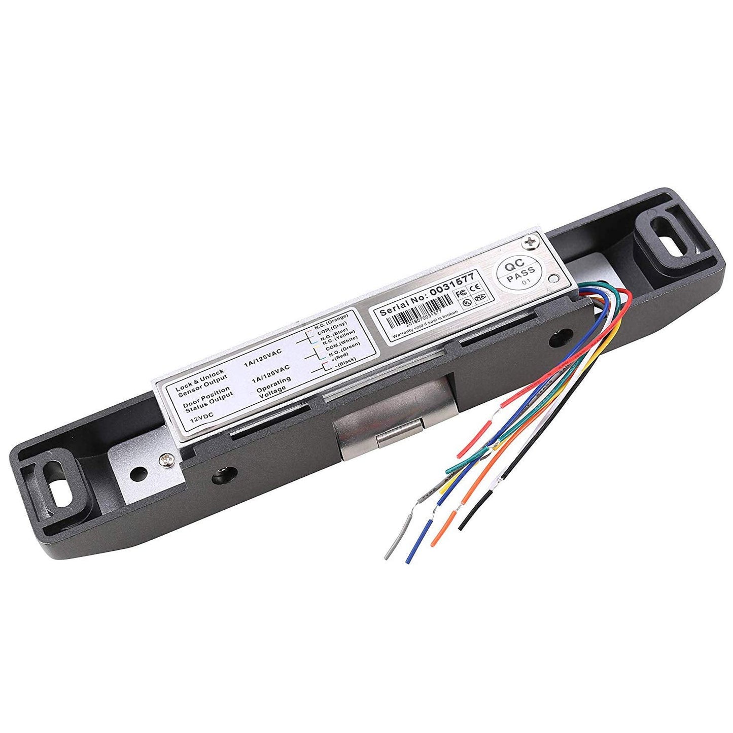 UHPPOTE Electric Strike Lock 12VDC for Access Control Fire Exit Door Rim Exit Devices with Push Bar