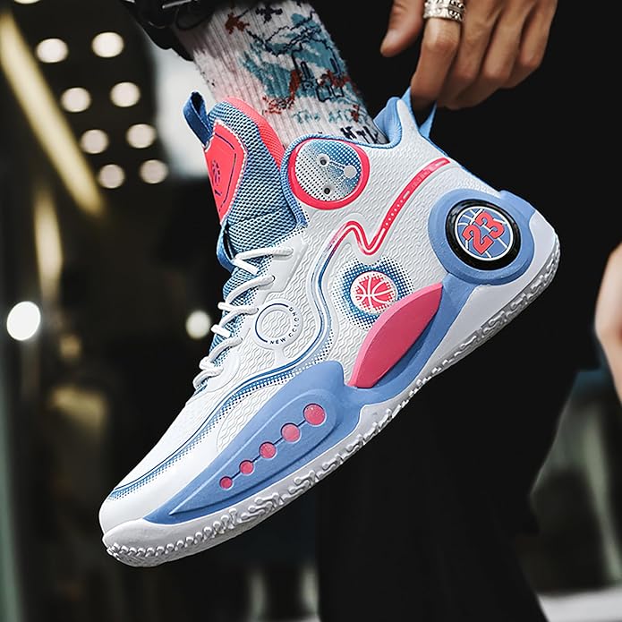 Boys Basketball Shoes Breathable Indoor Athletic Shoes Youth Outdoor Fashion Sneakers Comfortable Basketball Shoes for Girls