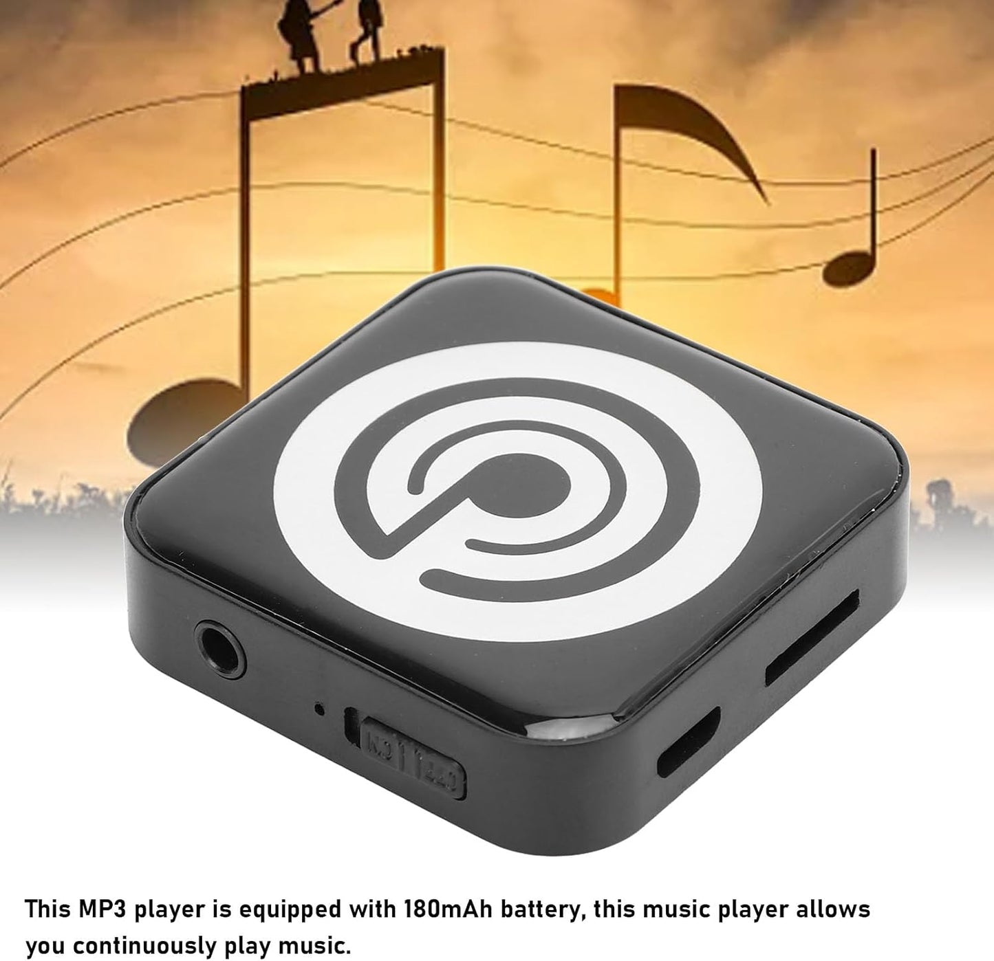 LICAEVEY MP3 180mAh 3.5mm 32GB, Player, HiFi Lossless Sound Music Player, Portable Music Player with Headphone Jack