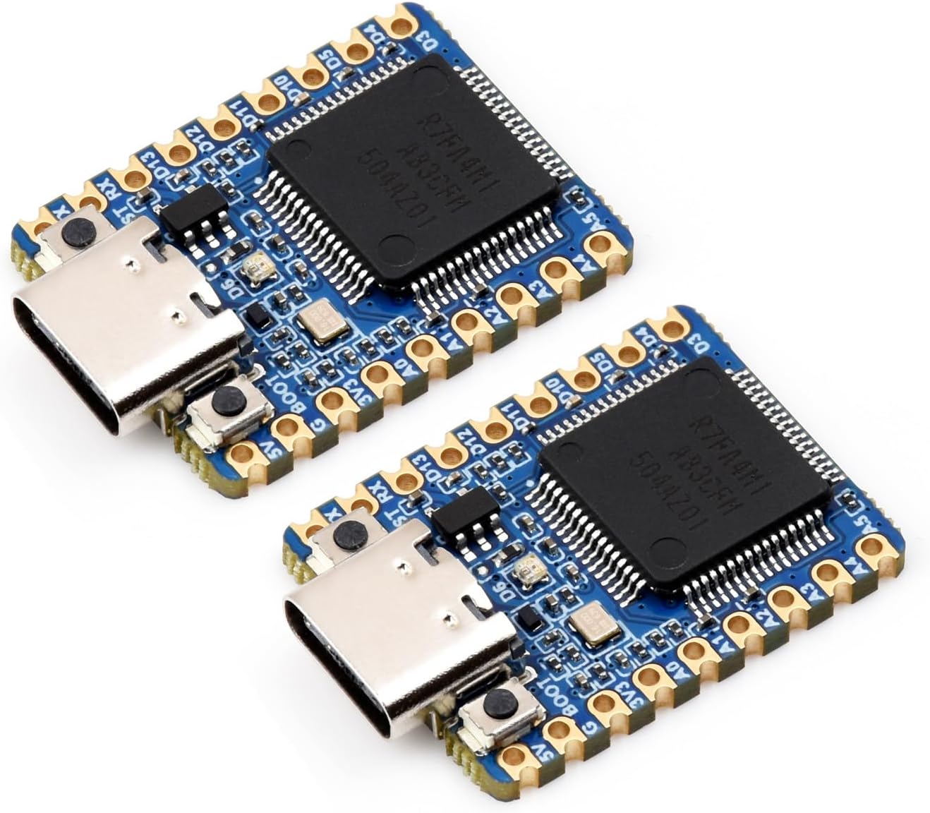 waveshare 2PCS RA4M1-Zero 32-Bit MCU-RA4M1, 48MHz Mini Development Board, Based on Operating Frequency, Built-in FPU