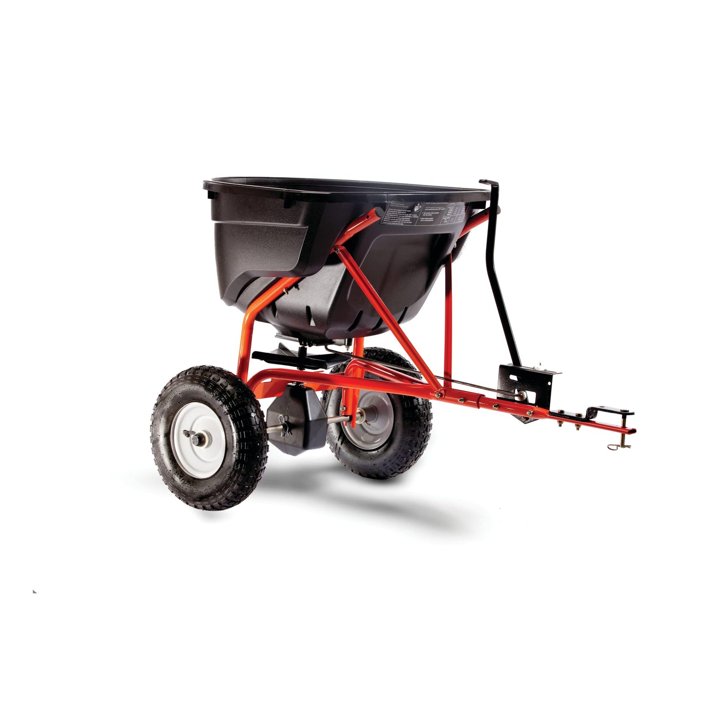Brinly PCT-101BHC-A2 10 cu.ft. 650lb Heavy Duty Tow-Behind Poly Utility Cart & Dump Trailer & Agri-Fab 45-0463 130-Pound Tow Behind Broadcast Spreader